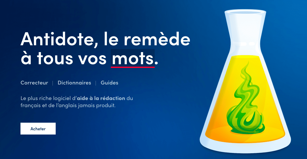 La solution Antidote pour corriger les fautes de grammaire - Quel correcteur de grammaire en ligne choisir ? - Le comparatif complet