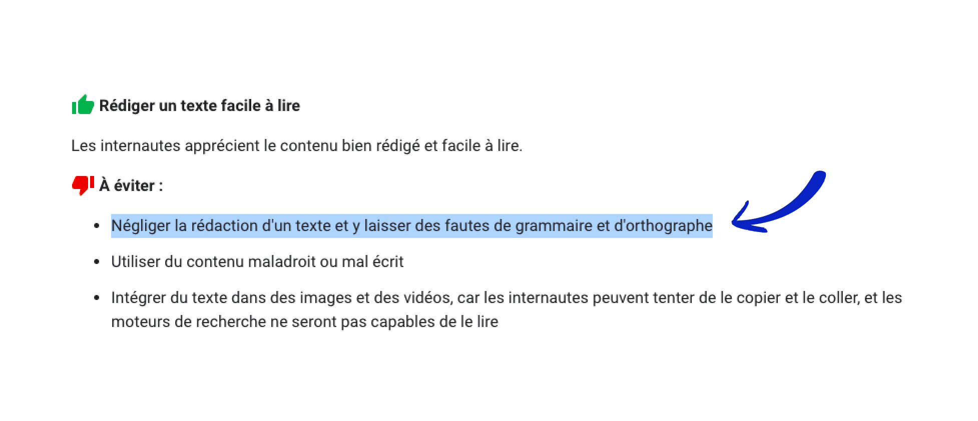 Le guide SEO de Google indique que les fautes de grammaire et d'orthographe - Orthographe & SEO : Comment réagit l’algorithme de Google ?