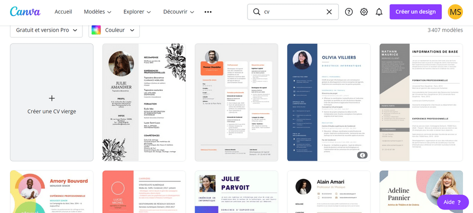 modèles CV Canva - Comment faire un CV percutant en 2023 ?