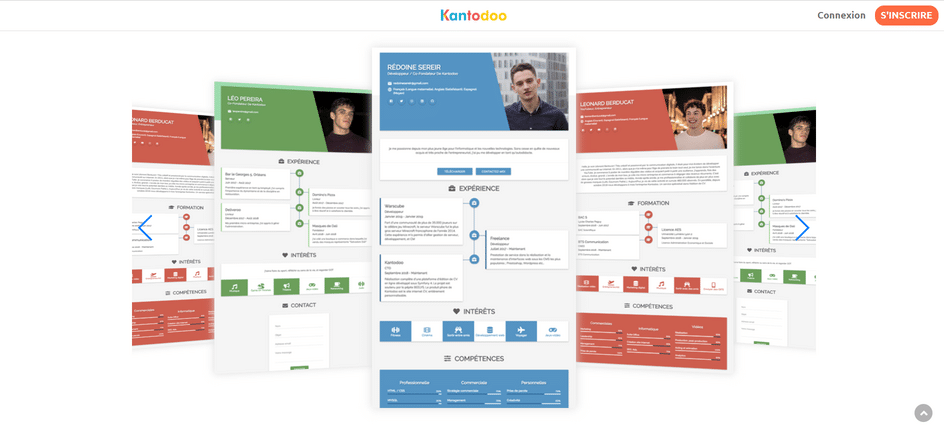 modèle CV professionnel Kantodoo