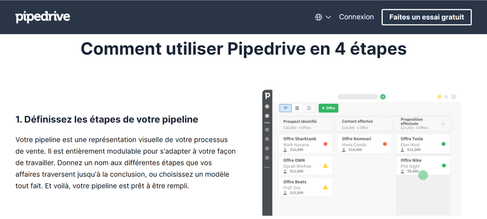 CRM Pipedrive - Qu'est-ce qu'un CRM ? Définition, Fonctionnalités et Critères pour le Choisir