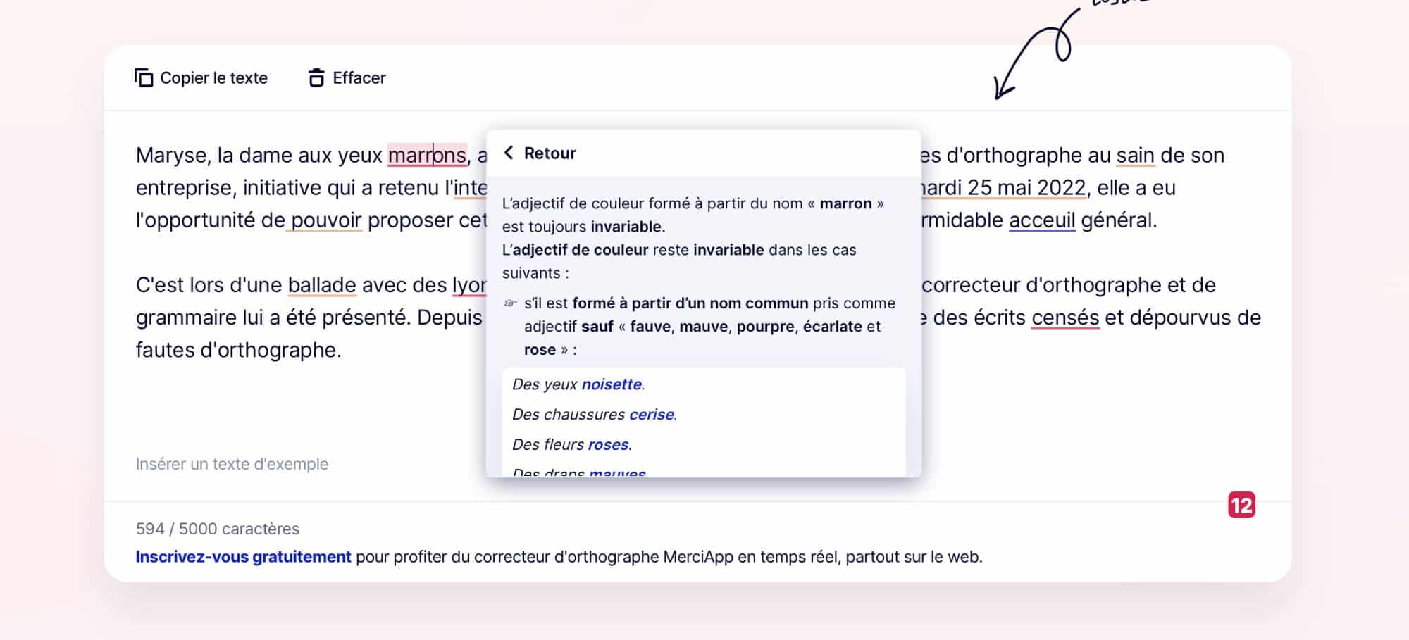 explications contextuelles MerciApp - LanguageTool VS MerciApp : quel correcteur choisir ?