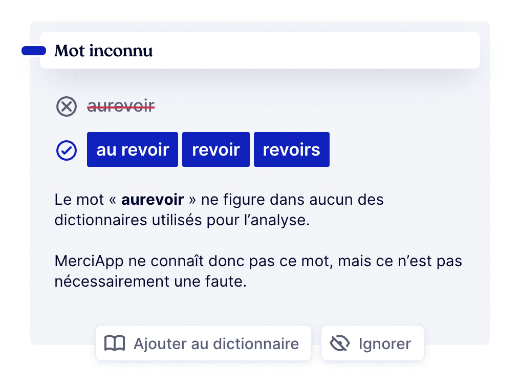 « au revoir » ou « aurevoir »