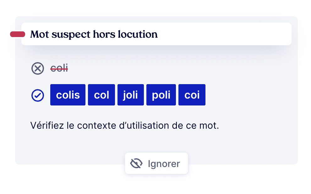 « colis » ou « coli »