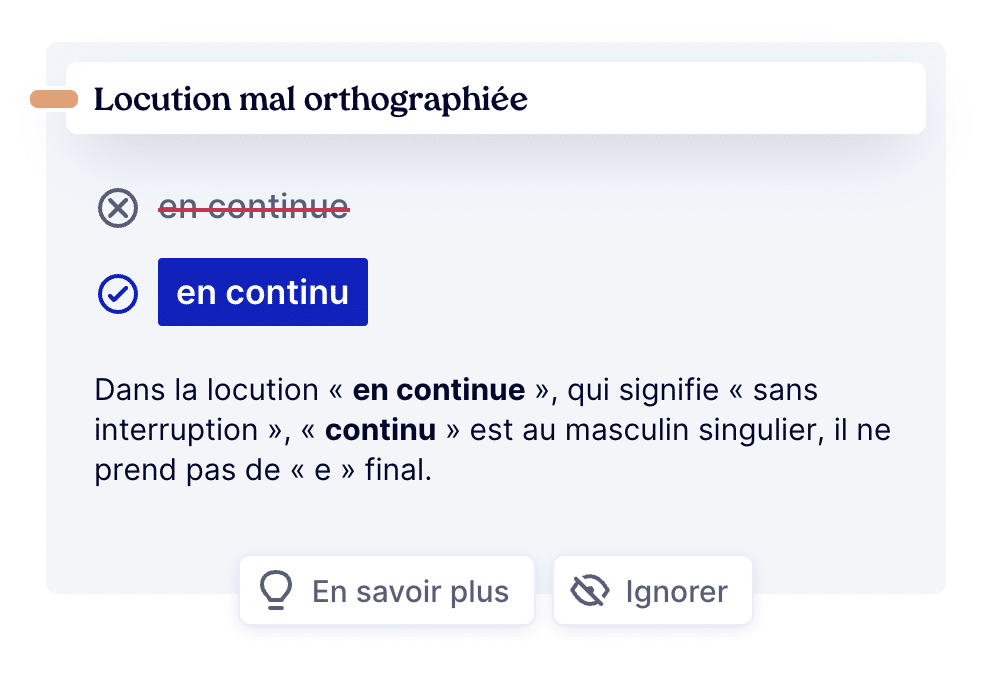 « en continu » ou « en continue »