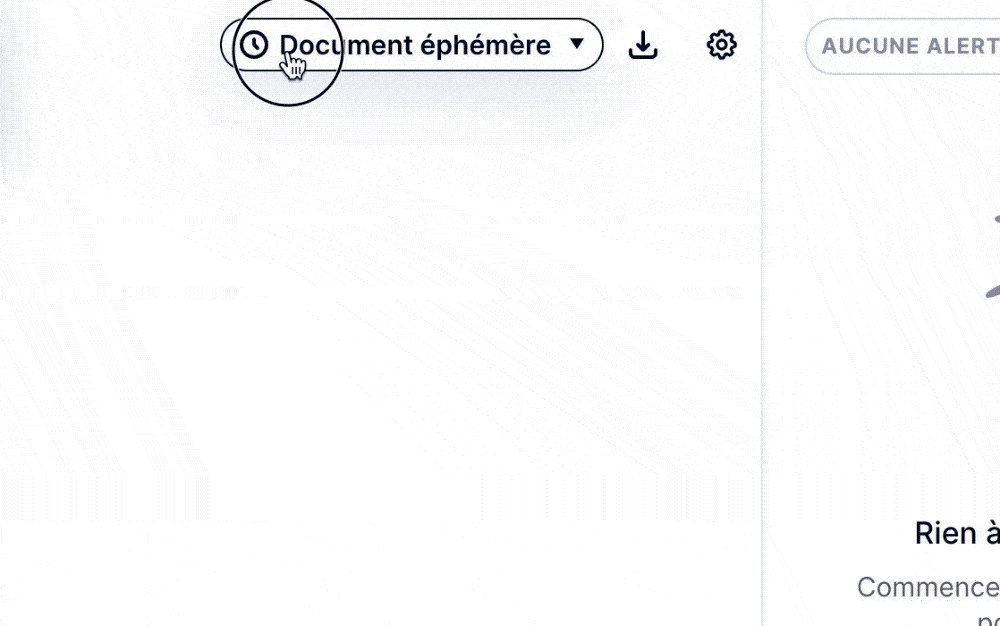 Changer de type de document dans MerciApp