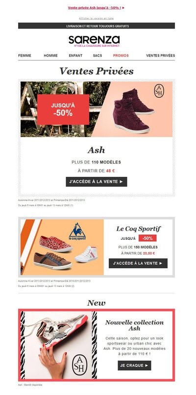 exemple e-mail site e-commerce