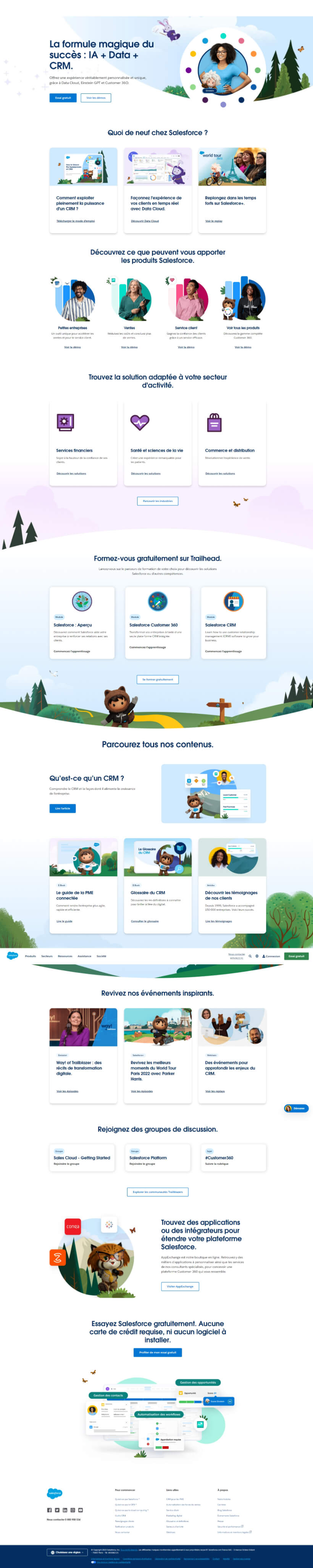 landing page Salesforce