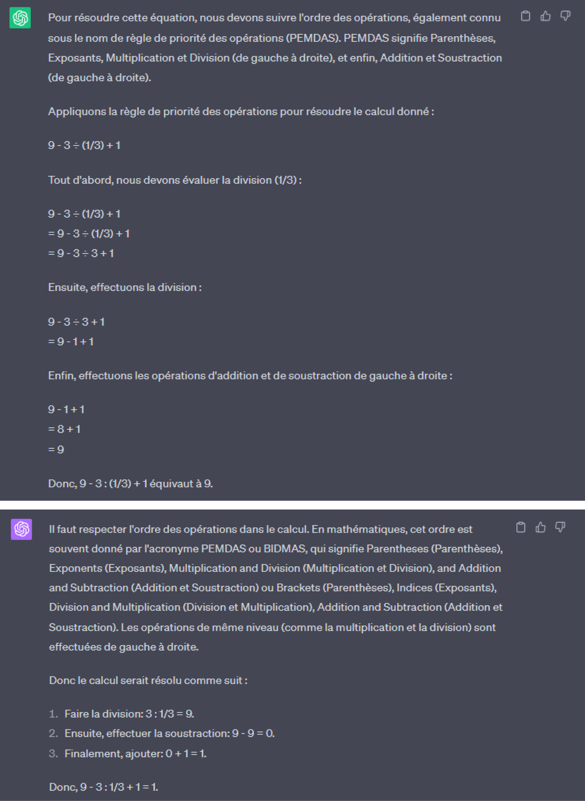 Prompt chatGPT comparaison GPT3 et GPT4