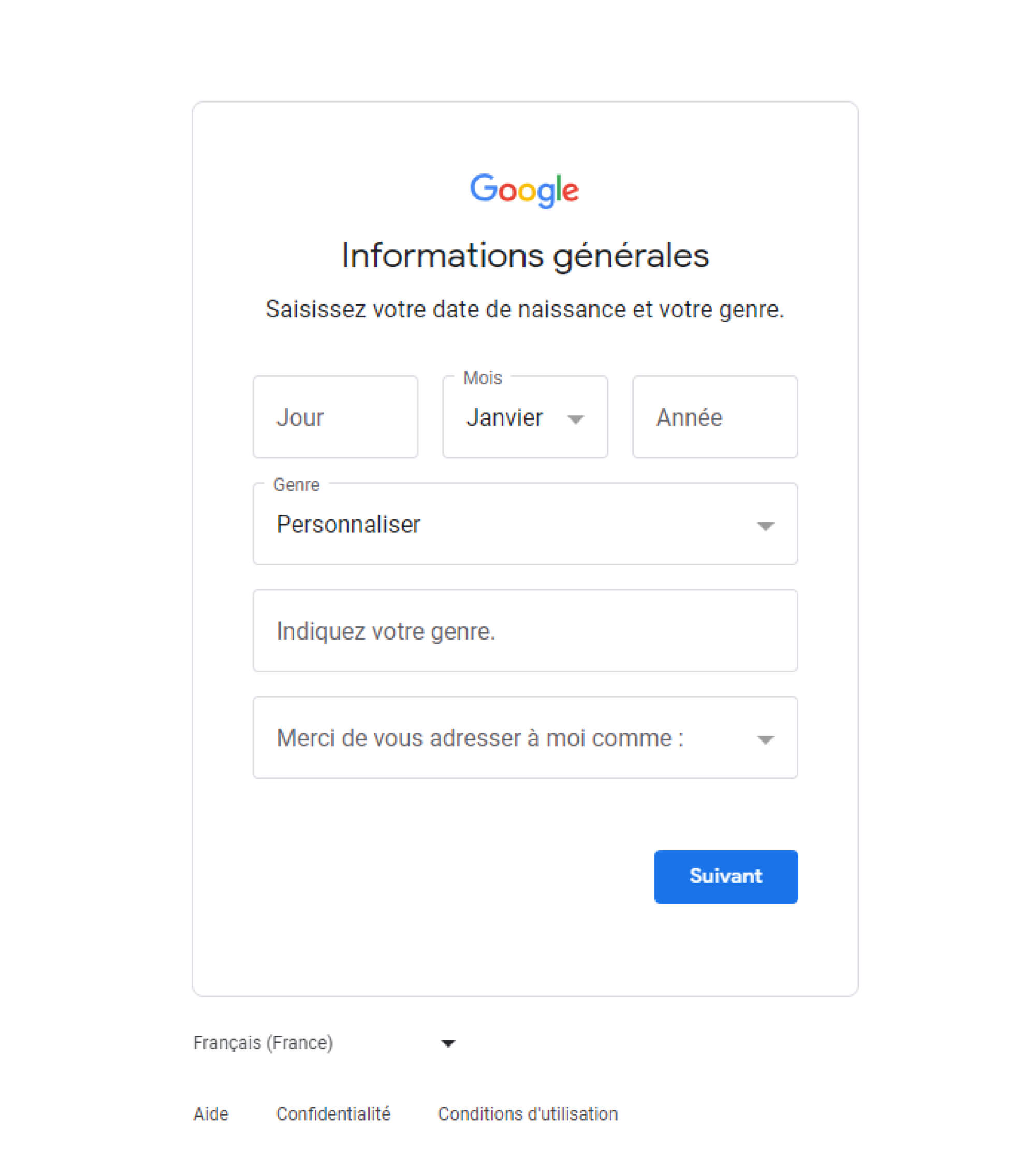 créer son compte gmail