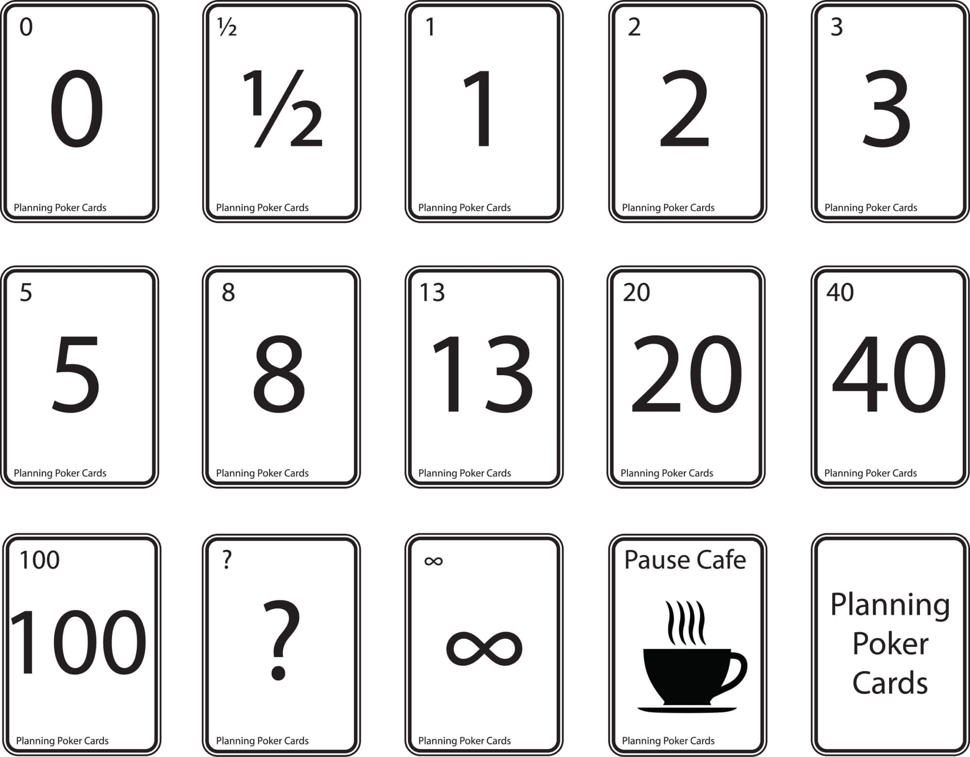 Planning poker outil d’estimation hérité de la méthode agile • MerciApp