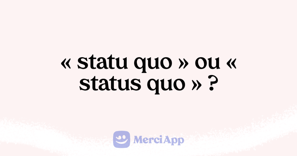 crit on Statu Quo Ou Status Quo MerciApp crit on Statu Quo Ou Status Quo MerciApp