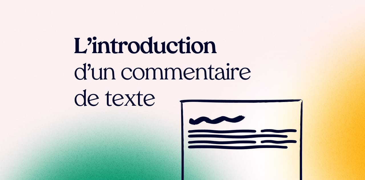 introduction commentaire de texte