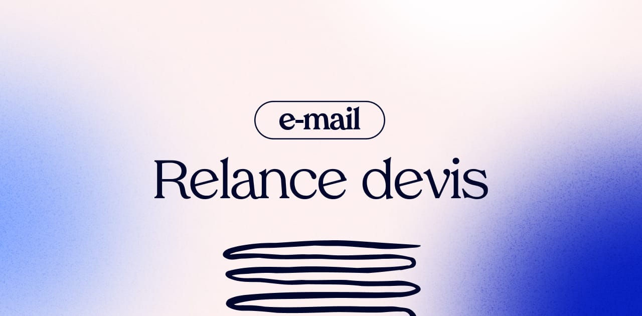 mail relance devis