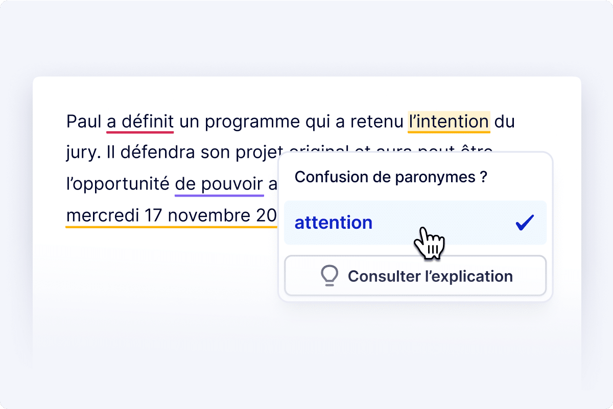 Correcteur d'orthographe gratuit • Français • MerciApp