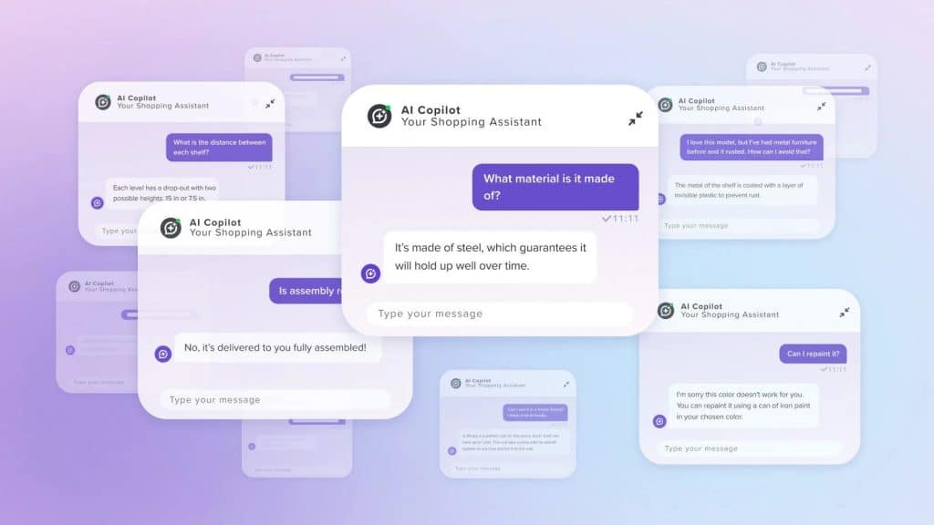Interface iAdvize Copilot